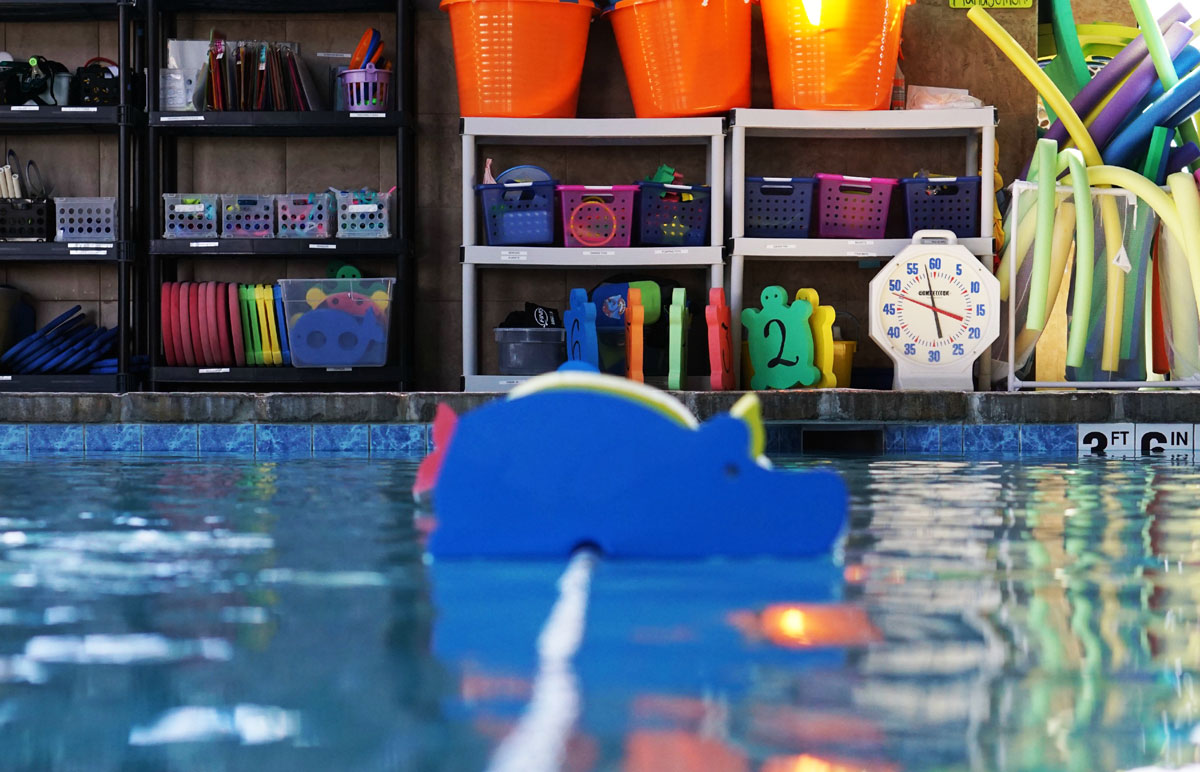 Flow Aquatics pool and toys