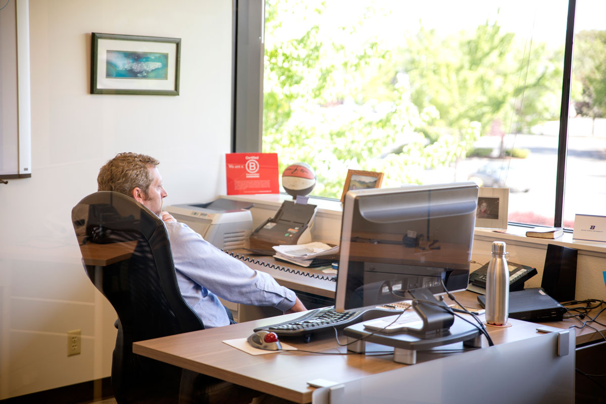 Jitasa founder Jeff Russell on the phone