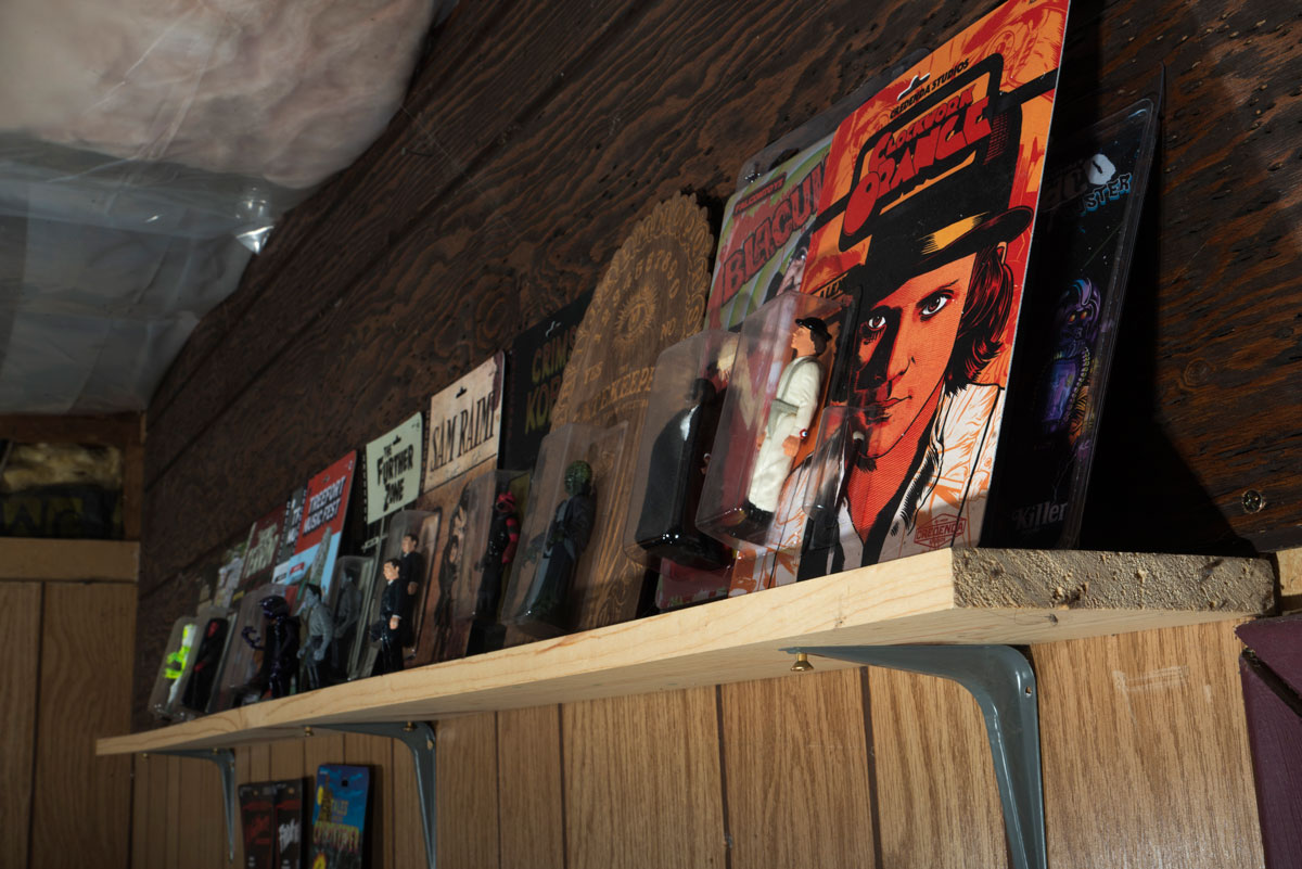 Credenda's shelf of action figures