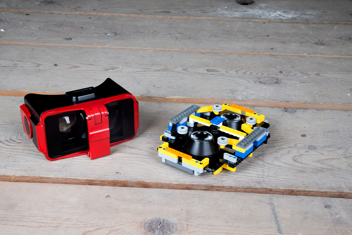 IonVR's near production prototype and their first lego prototype 