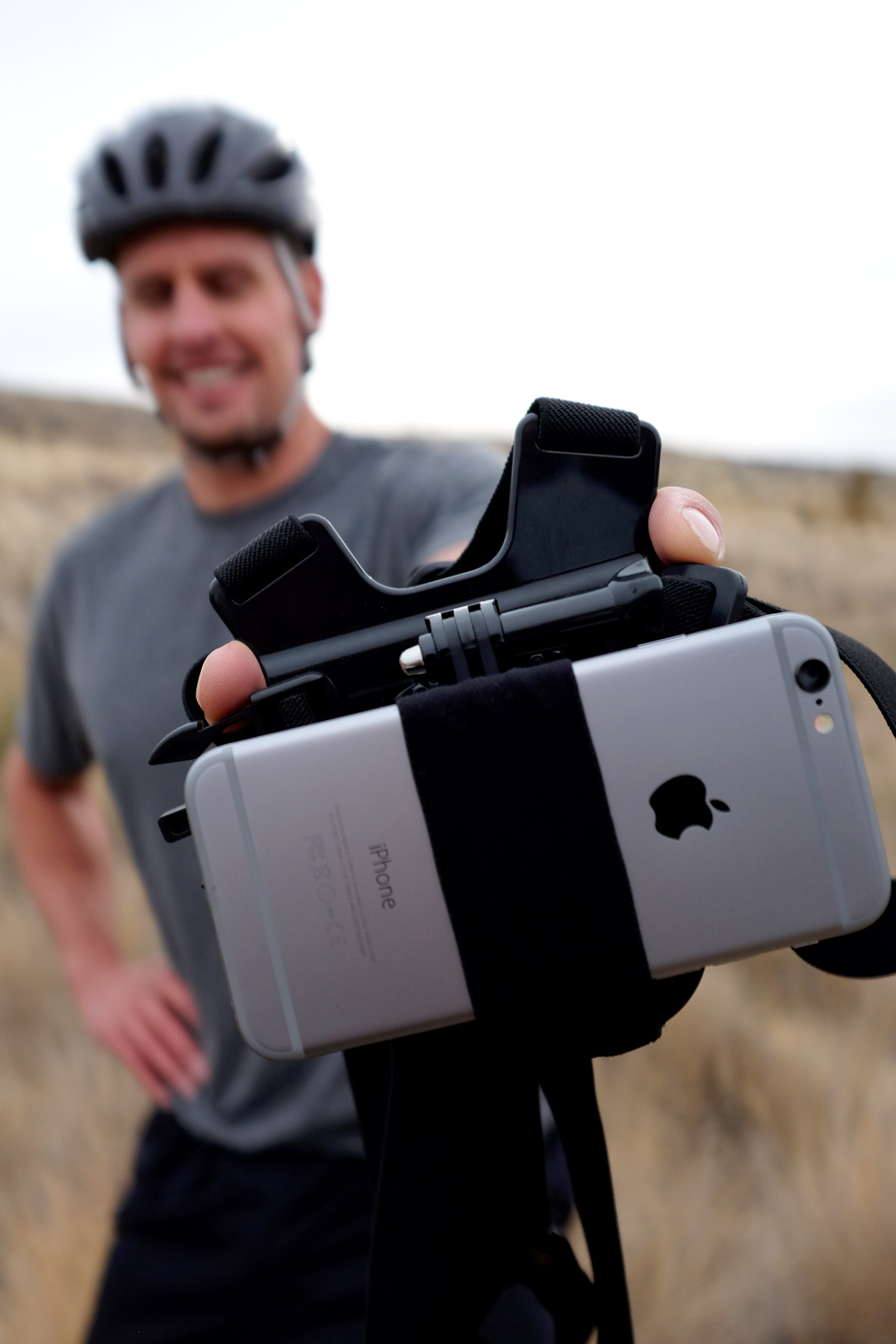 Action Mount iPhone closeup