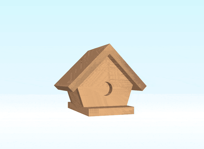 Sawtooth Ideas birdhouse exploded view