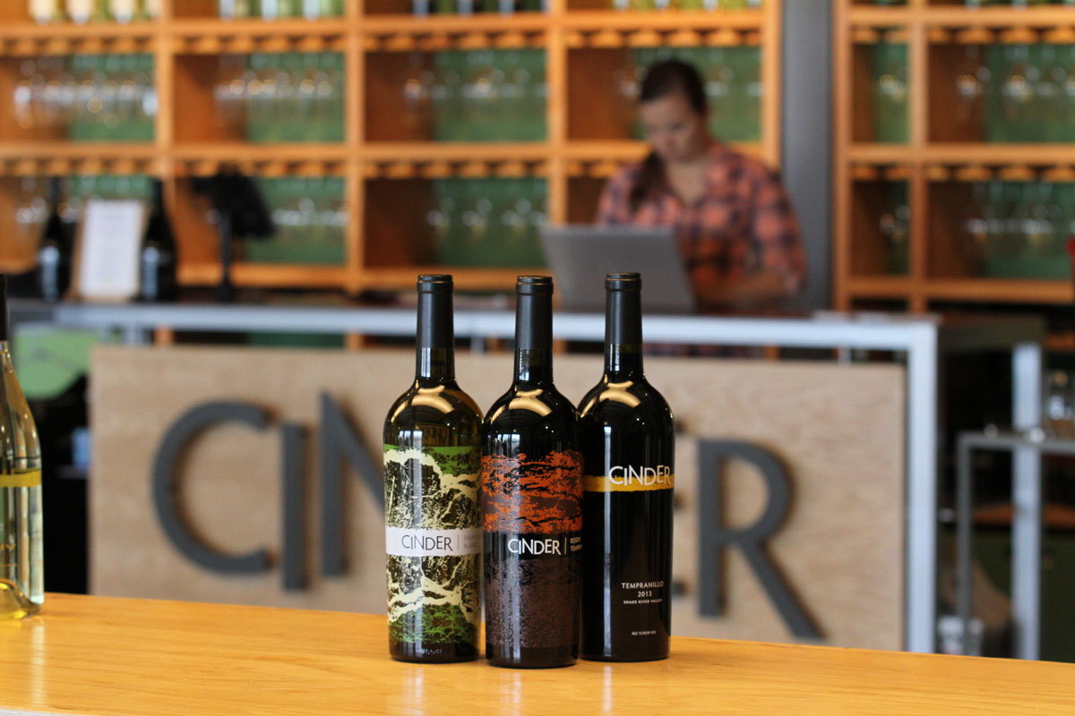 Cinder Wine bottles
