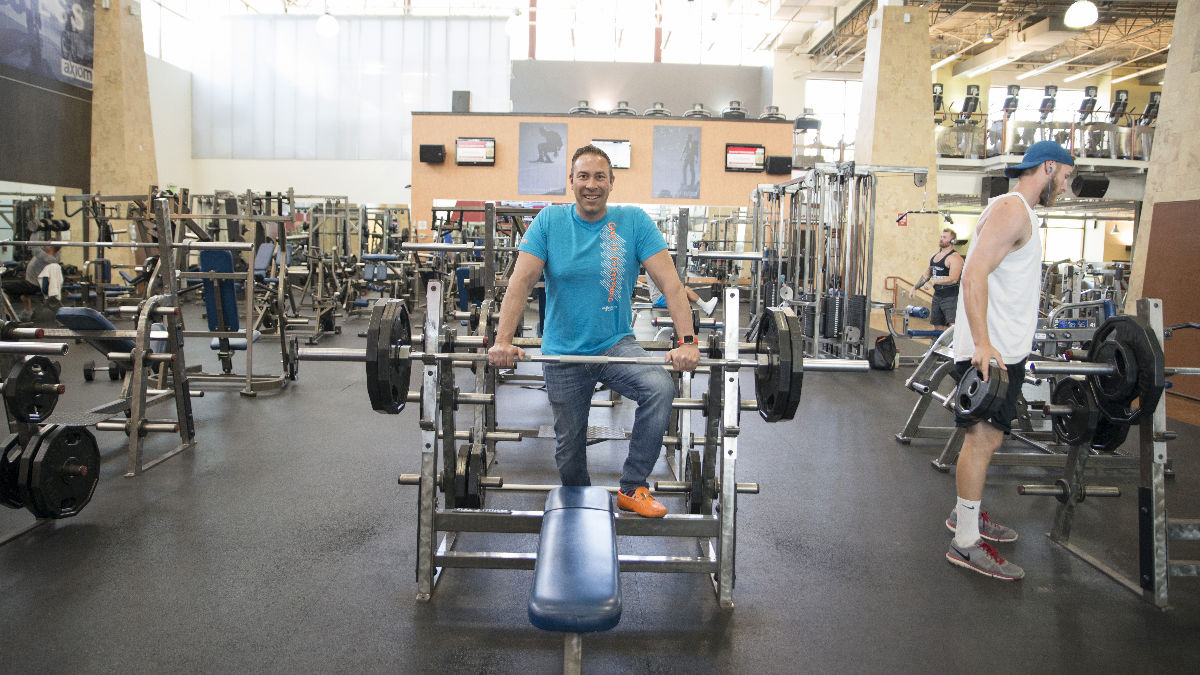 Samson Life founder Rocky at the gym