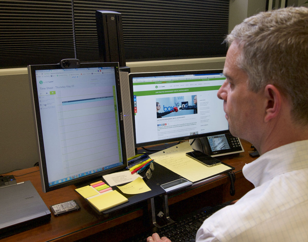 LeanLaw's Gary Allen tracking time with UserFirst